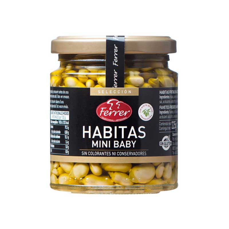 HABITAS MINI BABY EN AC. OLIVA V.E. TARRO 225gr.